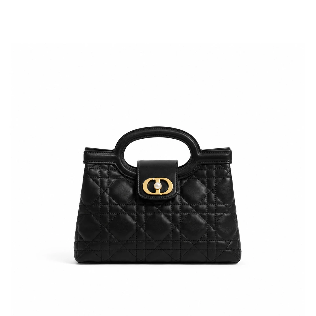 디올 Dior Jolie 탑 핸들 미니 백 까나쥬 양가죽 블랙 외 5종 · 1